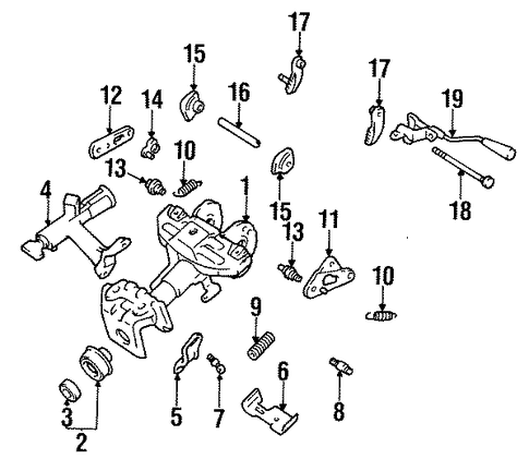 STEERING/HOUSING & COMPONENTS for 1996 Toyota Supra #1