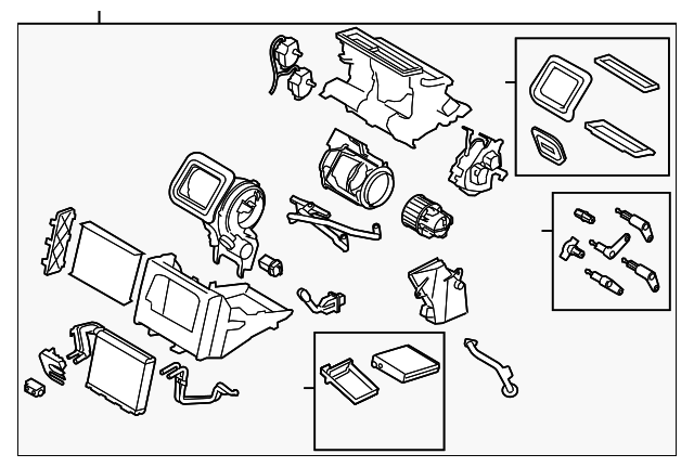 30665910 Деталь AC & HEATER ASSY