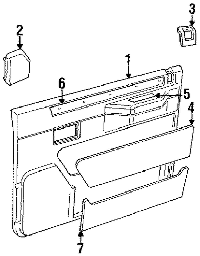 Defender 110 INTERIOR TRIM - FRONT DOOR