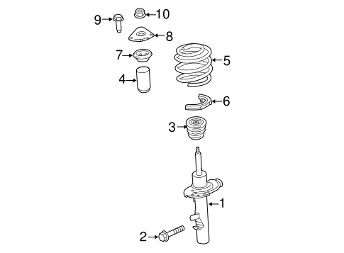 Front Suspension/Struts & Components for 2016 Ford Transit Connect #1