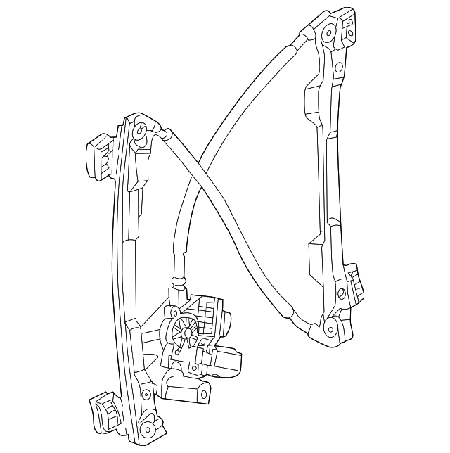 C2S51553 Деталь WINDOW REGULATOR, RIGHT