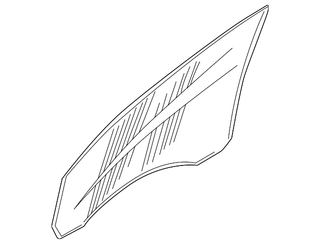 C2S5435 Деталь DOOR GLASS, RIGHT