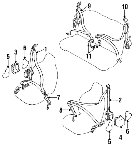 Probe FRONT SEAT BELTS