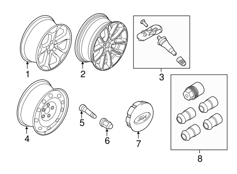 Front Suspension/Wheels for 2013 Ford Edge #4
