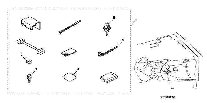ACCESSORIES/XM RADIO ATTACHMENT for 2013 Honda CIVIC COUPE #1