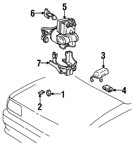 ELECTRICAL/ABS COMPONENTS for 1998 Toyota T100 #1