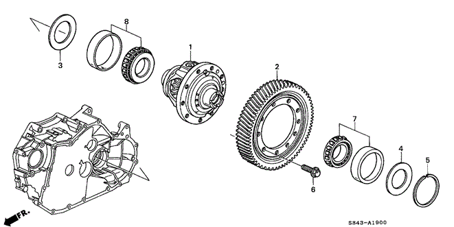 TRANSMISSION - AUTOMATIC/AT DIFFERENTIAL (V6) for 1998 Honda ACCORD COUPE #1