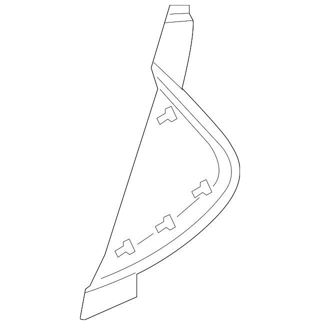BE8Z-58044C60-AA Деталь SIDE COVER, RIGHT