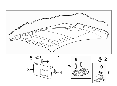 Fiesta INTERIOR TRIM - ROOF 2