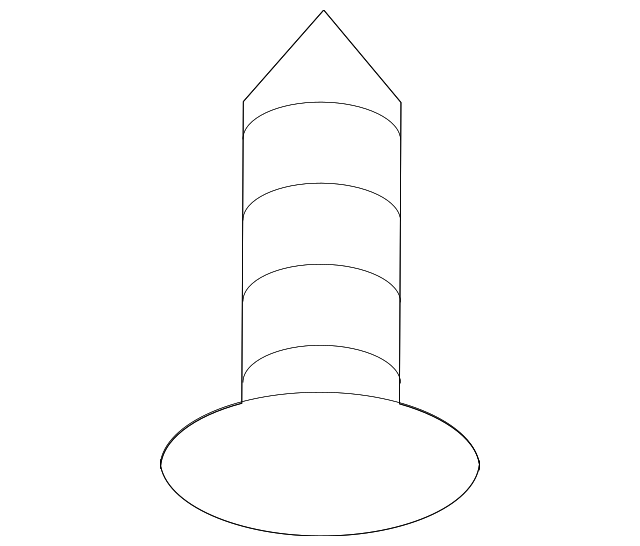 -W709571-SS31T Деталь HEADLINER RETAINER CLIP