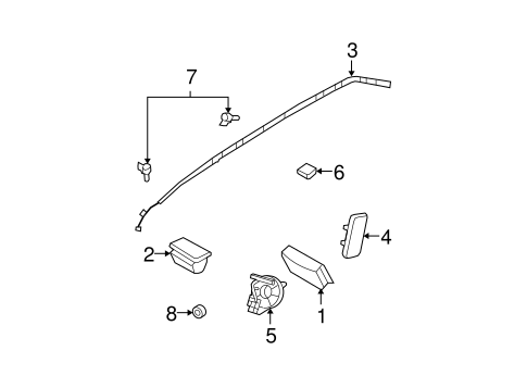 Electrical/Air Bag Components for 2010 Ford Edge #1