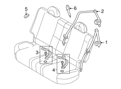 G3 REAR SEAT BELTS