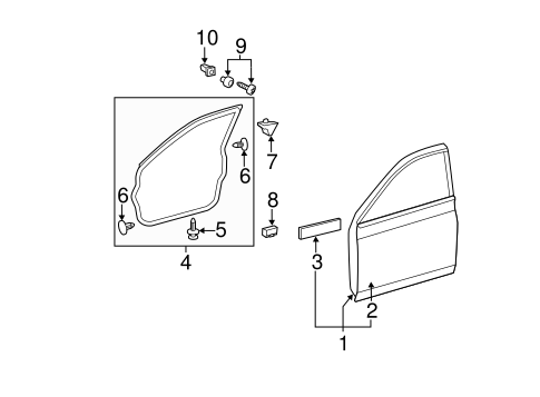 BODY/DOOR & COMPONENTS for 2010 Toyota Avalon #2