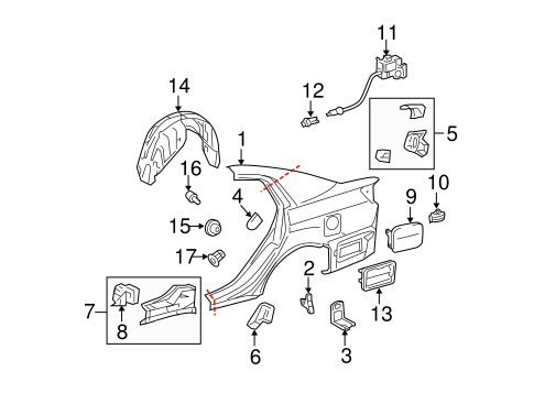 BODY/QUARTER PANEL & COMPONENTS for 2012 Toyota Avalon #1