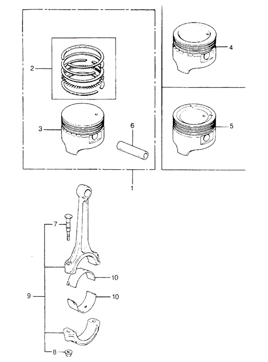 ENGINE/PISTON - CONNECTING ROD (2) for 1982 Honda CIVIC 5-DOOR #1