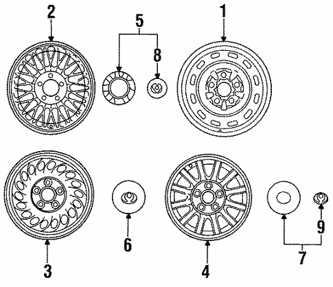 Wheels for 1992 Mazda 929 #0