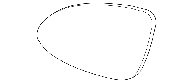 958-731-521-30 Деталь MIRROR GLASS, LEFT