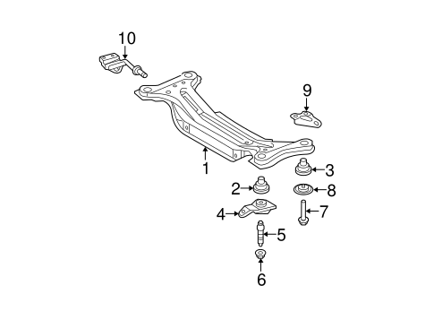 REAR SUSPENSION/SUSPENSION MOUNTING for 2006 Toyota Highlander #2