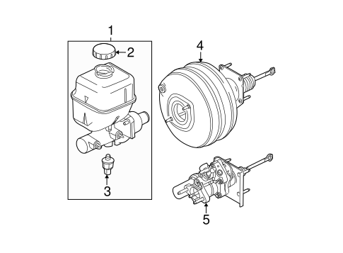 Body/Master Cylinder - Components On Dash Panel for 2008 Ford F-350 Super Duty #1