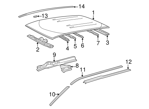BODY/ROOF & COMPONENTS for 2001 Toyota Sienna #2