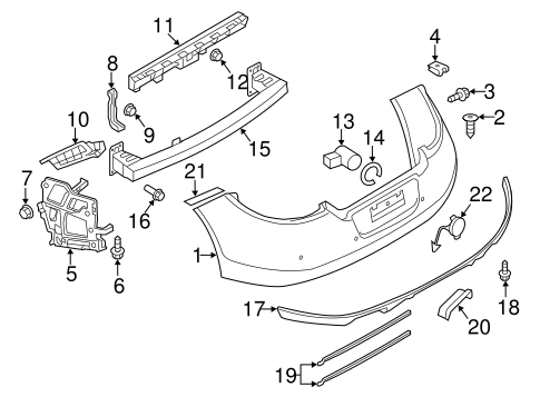 Panamera BUMPER & COMPONENTS - REAR