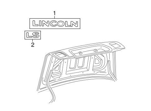 LS EXTERIOR TRIM - TRUNK