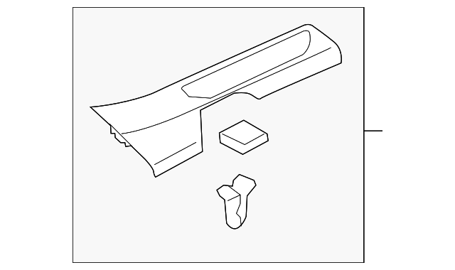 970-555-519-00-6L0 Деталь REAR SILL PLATE, LEFT