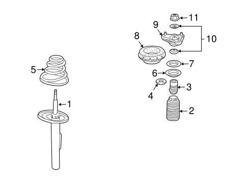 Boxster STRUTS & COMPONENTS