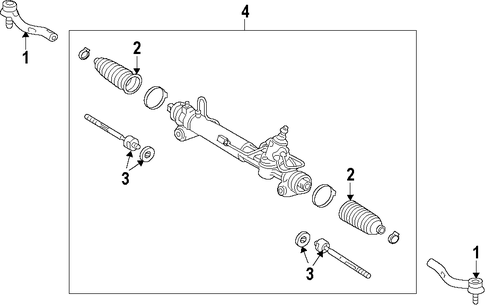 STEERING/STEERING GEAR & LINKAGE for 2012 Toyota Avalon #1