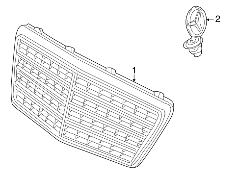 Grille & Components for 2000 Mercedes-Benz E 55 AMG® #0