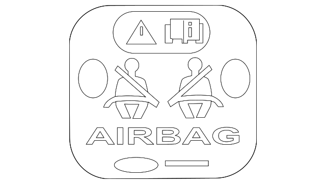 C2D3785 Деталь AIR BAG LABEL