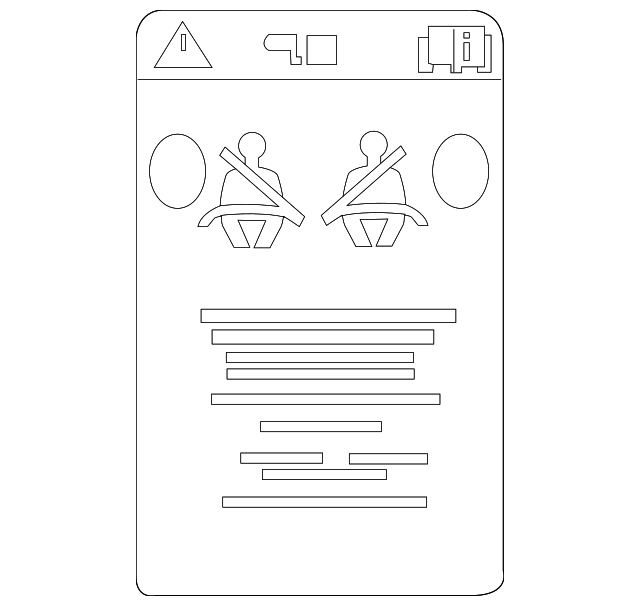 C2C40093 Деталь AIR BAG LABEL