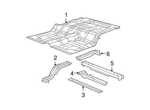 Wrangler REAR FLOOR & RAILS
