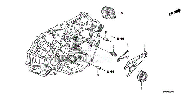 TRANSMISSION - MANUAL/MT CLUTCH RELEASE (L4) for 2010 Honda ACCORD COUPE #1