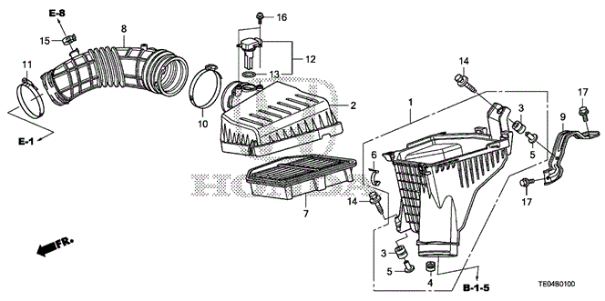 Electrical/Exhaust/Heater/Fuel/Air Cleaner (L4) for 2009 Honda ACCORD COUPE #1