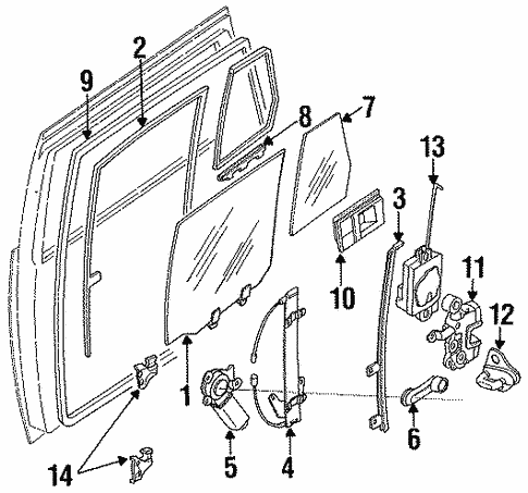 Electrical/Rear Door for 1995 Nissan Pathfinder #1