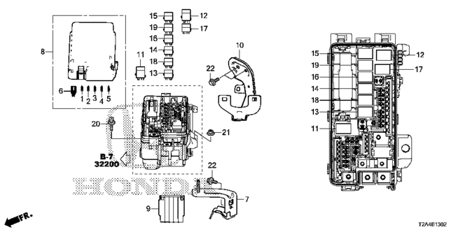 ELECTRICAL / EXHAUST / HEATER / FUEL/CONTROL UNIT (ENGINE ROOM) (2) for 2013 Honda ACCORD SEDAN #1