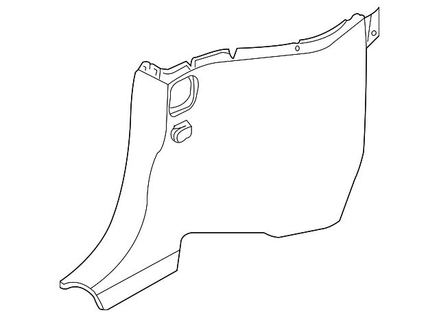 GJE2428CBLEG Деталь QTR TRIM PANEL, RIGHT