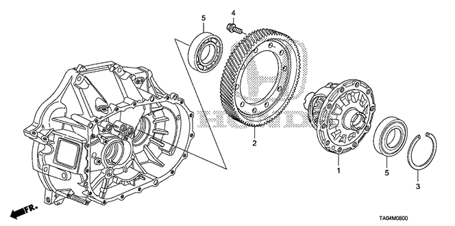 Transmission - Manual/MT Differential (L4) for 2009 Honda ACCORD SEDAN #1