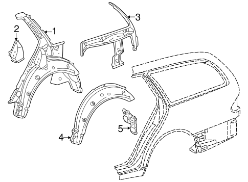 Inner Structure for 1998 Mercedes-Benz E 320 #1