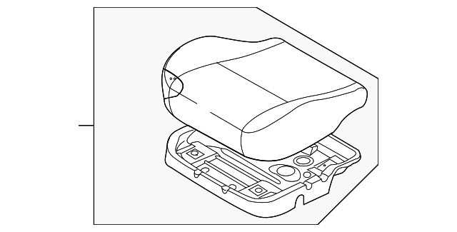 96890070 Деталь SEAT CUSHION, LEFT