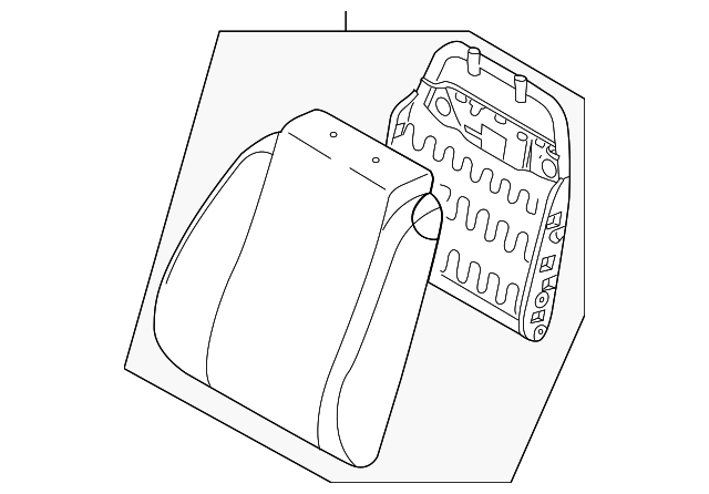 96953615 Деталь SEAT BACK ASSY, LEFT