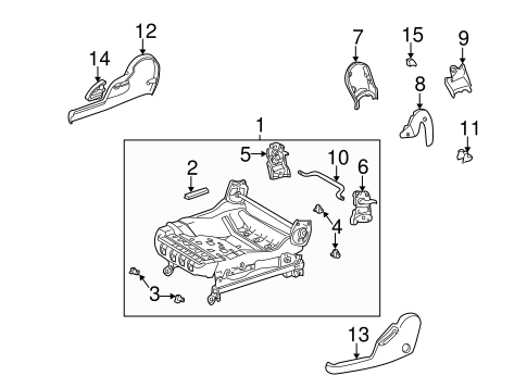 BODY/TRACKS & COMPONENTS for 2004 Toyota Matrix #1