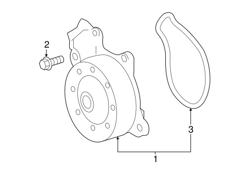 COOLING SYSTEM/WATER PUMP for 2016 Scion iM #2
