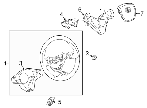 STEERING/STEERING WHEEL & TRIM for 2016 Scion iM #1