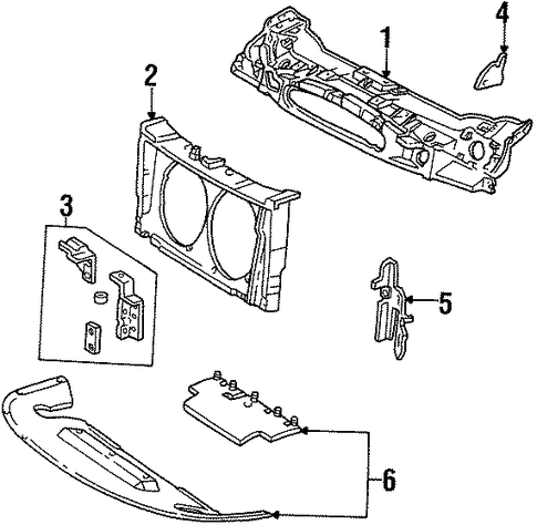 Taurus RADIATOR SUPPORT
