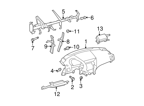 BODY/INSTRUMENT PANEL for 2012 Toyota Highlander #2