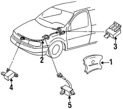 Villager AIR BAG COMPONENTS