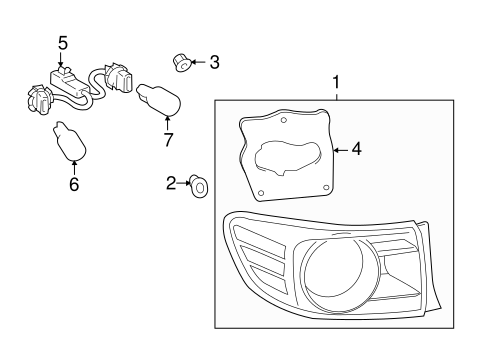 ELECTRICAL/BULBS - CHASSIS for 2012 Toyota Corolla #5