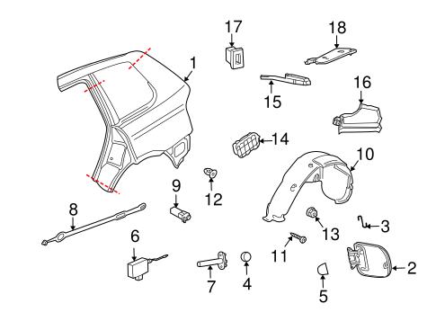 Cayenne QUARTER PANEL & COMPONENTS